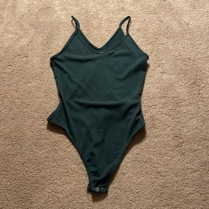 AE Forest Green Tank Top Bodysuit